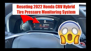 How To Reset 2022 Honda CRV Hybrid Tire Pressure Monitoring System by justsoboredagain 12,406 views 1 year ago 1 minute, 3 seconds