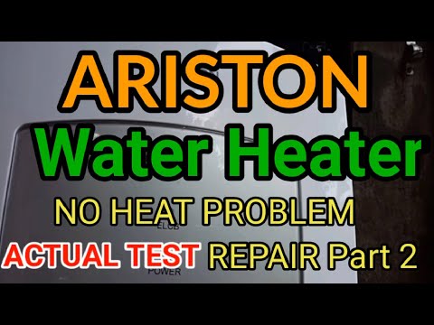 ARISTON WATER HEATER NO HEAT PROBLEM ACTUAL TEST REPAIR PART2 - YouTube