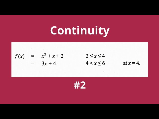 Continuity Examples