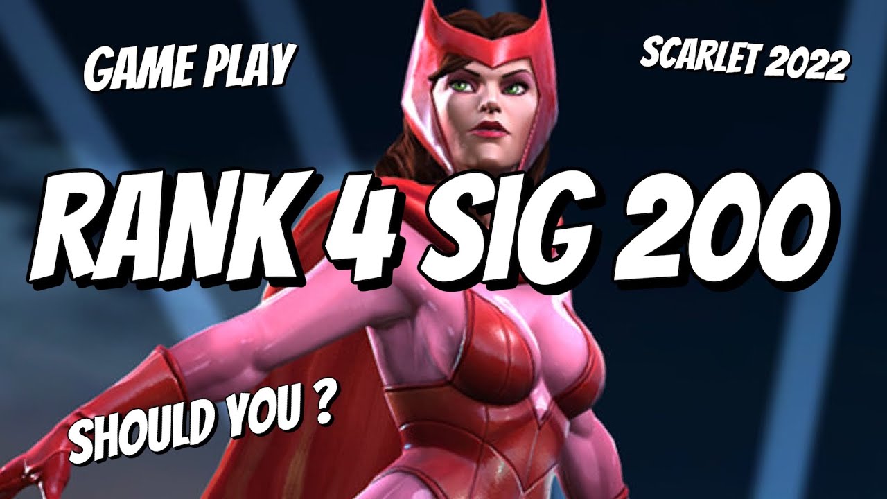 Rank 4 Sig 200 Classic Scarlet Witch - Should you chase? Worth it? Marvel Contest of Champions