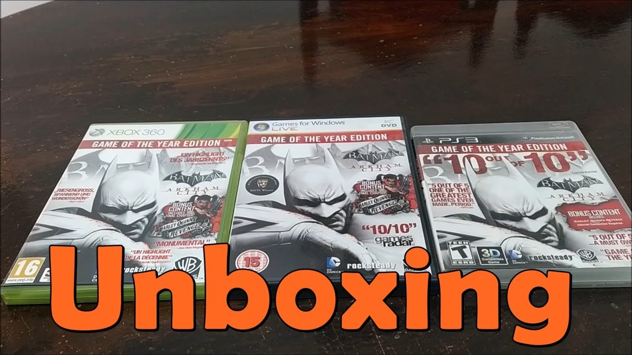 Unboxing Batman Arkham Origins Xbox 360 PS3 