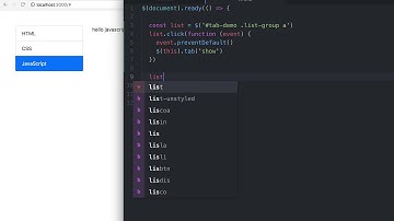 Bootstrap 4 中文教程：List group：方法与事件