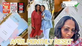 APRIL MONTHLY RESET ROUTINE + PLAN WITH ME | march budget recap, meeting kennedy ryan, goals/faves