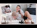 Draw on Procreate with Me, Unboxing a Pet Box (Pooch Perks) & Working from Home | day in my life