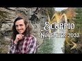 Scorpio ♏︎ Becoming Who You’re Meant to Be + Cutting Ties ♂ November 2023 Tarot Reading