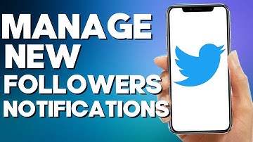 How to Turn off/on New Followers Notifications on Twitter