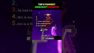 TOP 5 FUNNIEST MINECRAFT MOMENTS ⛏️😂| #minecraft #shorts #memes