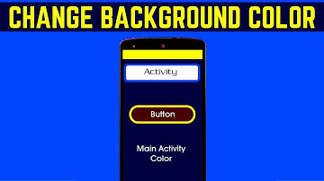 How to change activity background color in android studio