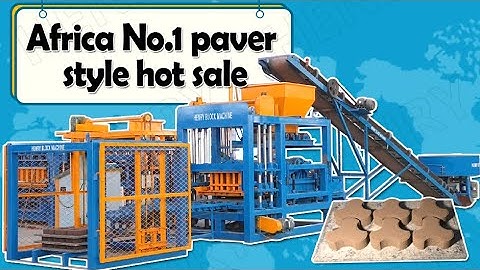 Ghana QT4-18 concrete block making machine test most popular paving pavement interlock brick stone