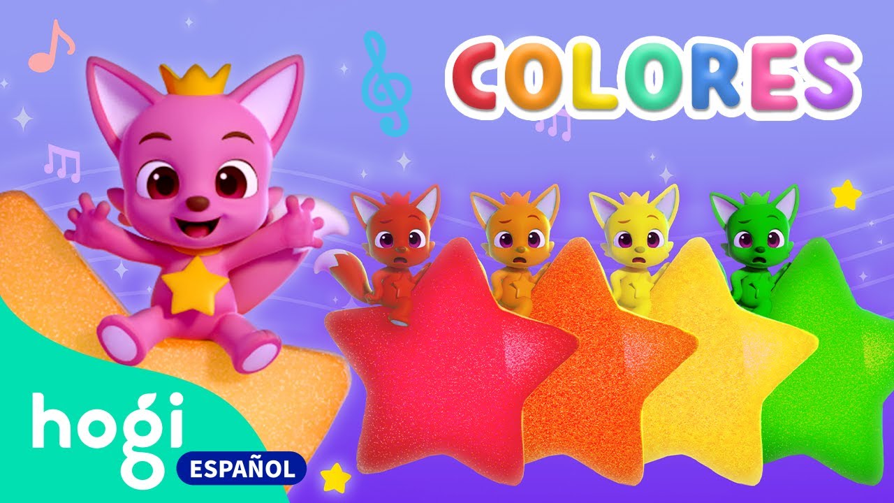 ⁣Estrellas Coloridas | Canción de Colores | Amigos Coloridos | Aprende los Colores | Hogi en español