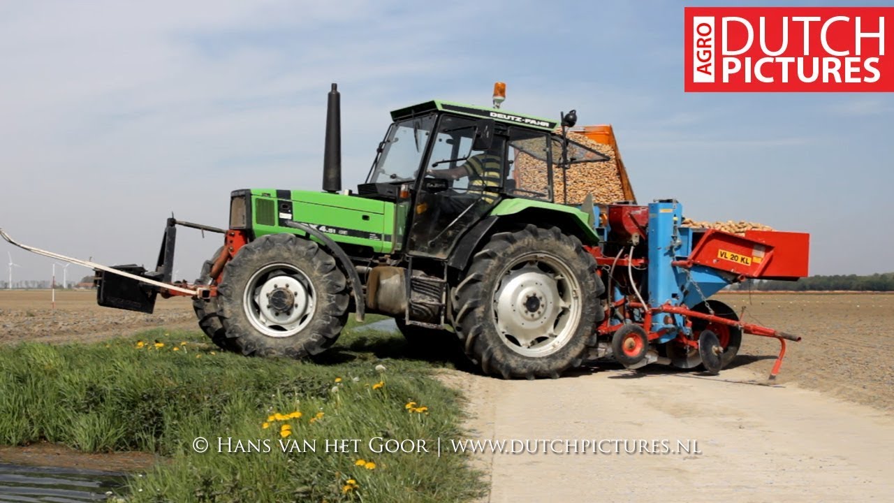 Deutz-Fahr DX 4.51 - Planting potatoes - Aardappels poten - Kartoffeln