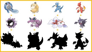 Pokemon Fusion Compilation #193 | haunter | charmeleon | goldeen | golduck | nidoking | psyduck