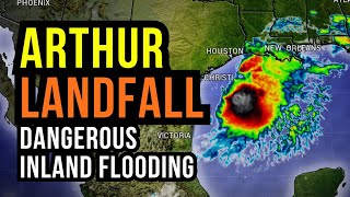 Tropical Storm Arthur making Landfall...