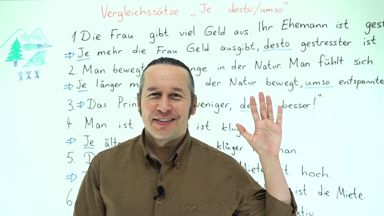 Almanca B2 INTENSIV Ders - 27  Vergleichssätze "Je ..... desto / umso"