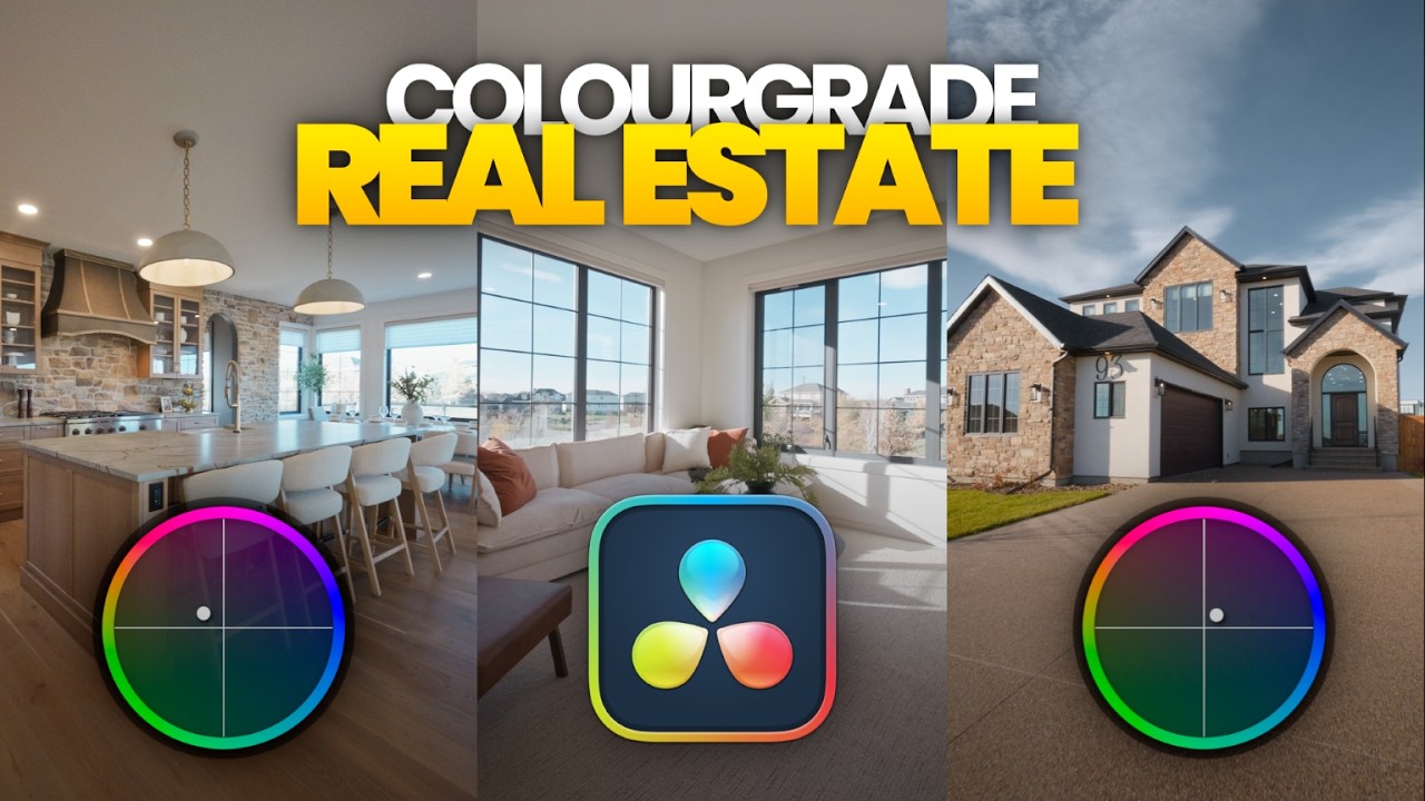 Рабочий процесс цветокоррекции видео в сфере недвижимости | Учебное пособие по Davinci Resolve