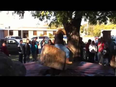 Heather McMahon Mechanical Bull Ride take 1