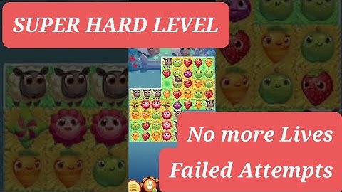 Farm Heroes Saga  Sleepy Sheep Level 6/ ATTEMPTS FAILED