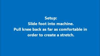 Dorsiflexion Machine