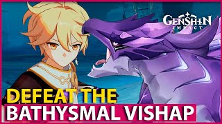 Boss Fight Defeat the Bathysmal Vishap Genshin Impact 2.4 Enkanomiya