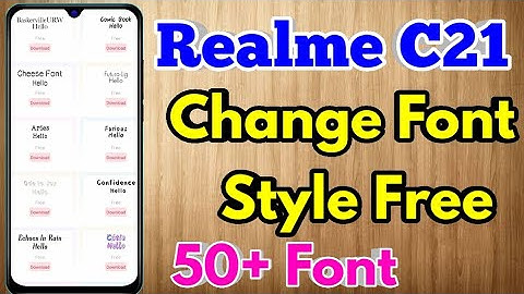 Realme C21 Font Style Change | Realme C21 Me Font Style Kaise Change Kare #realmec21