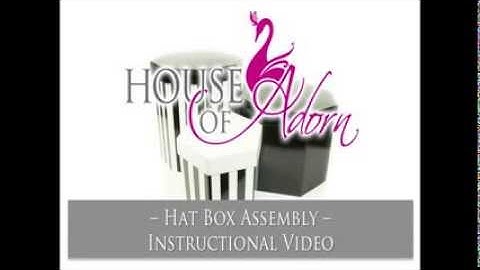 Hat Box Tutorial 1 Small Fascinator with Lid | House of Adorn
