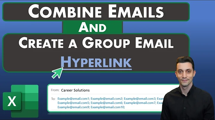 Excel Tips - Combine Emails | Create Group Email Hyperlink