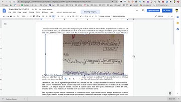 Inserting and Editing Images in Google Docs