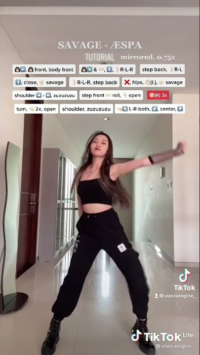 ☆ æspa; 'Savage' dance tutorial.