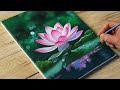 Lotus acrylic painting  vadym art