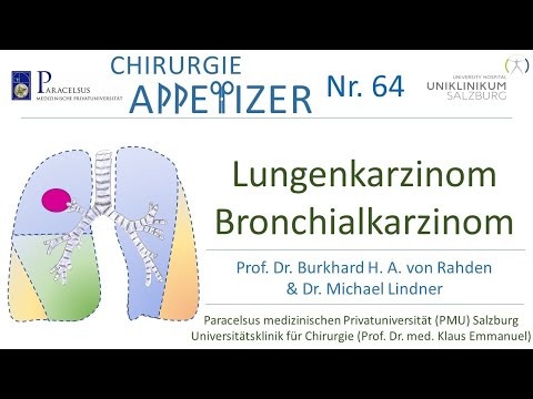 Bronchialkarzinom Lungenkrebs CHIRURGIE APPetizer Nr.  64