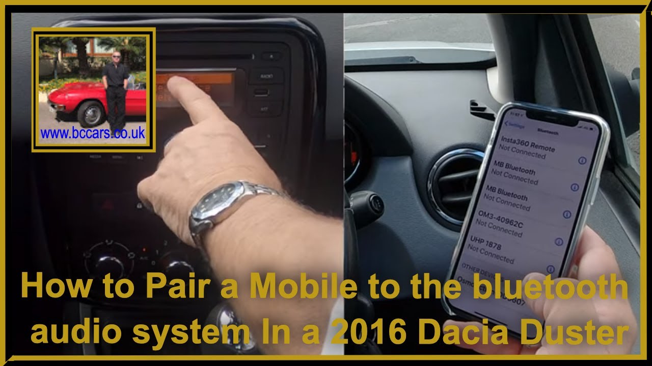How to Pair a Mobile to the bluetooth audio system In a 2016 Dacia Duster YouTube