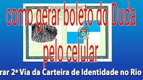 Como gerar boleto de Duda?