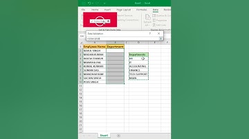Advanced Excel - Data Validation and Drop-Down Lists