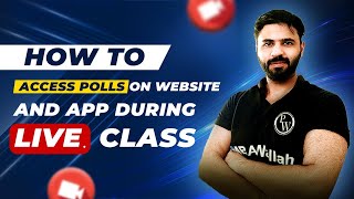 How to Access Polls on Website and APP during Live Class