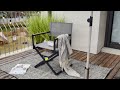 Outdoor  indoor aluminum mesh sling folding director chair