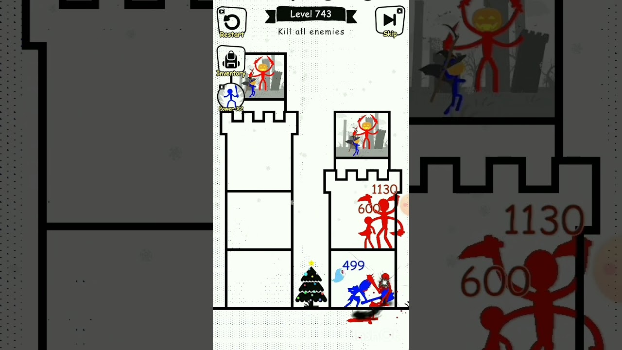 Stick War Hero Tower Defense Gameplay Walkthrough Level 743 