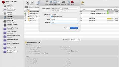Retrospect Backup for Mac: Setting up a NAS as a Backup Destination
