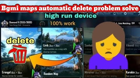Bgmi map automatic delete problem solve #bgmi #bgmiunban #pubg #glitch #maps #tranding #viral #video