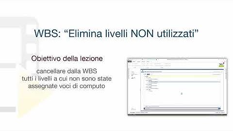 Tutorial PriMus - WBS: “Elimina livelli NON utilizzati” - ACCA software