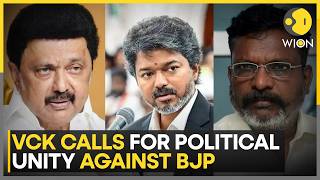 VCK Urges Vijay's TVK and DMK to Unite Against BJP Under INDIA Bloc | Wion News