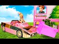 Funny stories for kids &amp; dolls videos for kids - Barbie dolls&#39; car for kids