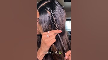 Snake braid ✨️ #hairtutorial #hairstyle #hairhack #explore #fyp #braidstyles
