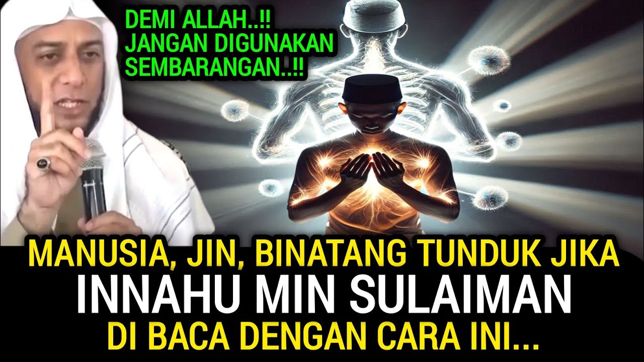 KUNCI AYAT SULAIMAN‼️Inilah Akibat Jika Sering Membaca Ayat Innahu Min Sulaiman, Manfaat Luar Biasa