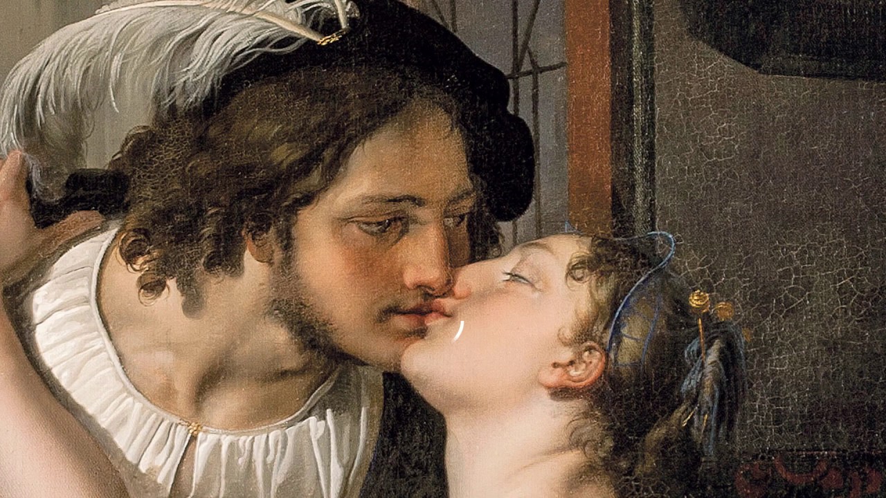 “L’ultimo bacio dato da Giulietta a Romeo” di Francesco Hayez