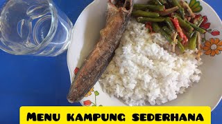 Menu harian sederhana