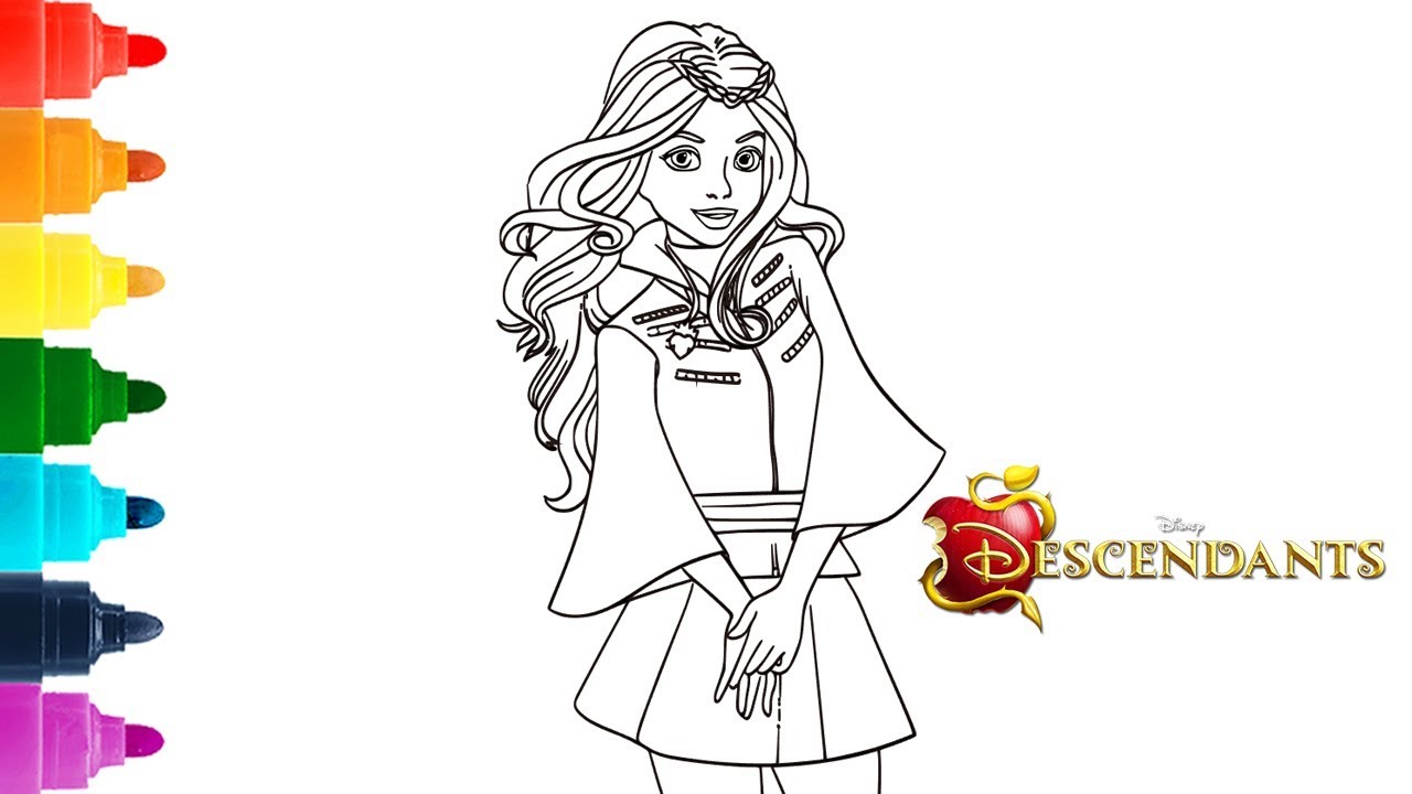 900 Coloring Pages Disney Descendants  Best HD