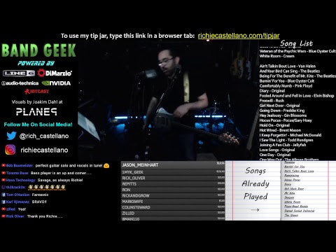 Live Rock Request Show - Automated Cameras, Lights and Effects!