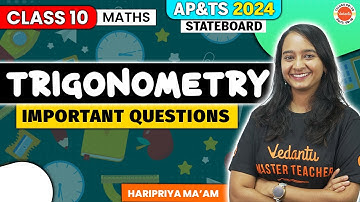 Trigonometry Class 10 In Telugu | Important Questions | Haripriya Mam | AP & TS Board