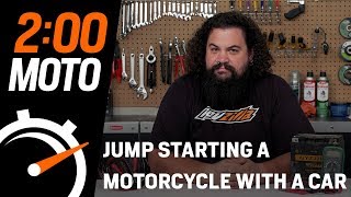 2 Minute Moto  Jump Starting a Motorcycle with a Car