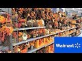 WALMART FALL DECOR THANKSGIVING HARVEST HOME DECOR - SHOP WITH ME SHOPPING STORE WALK THROUGH 4K